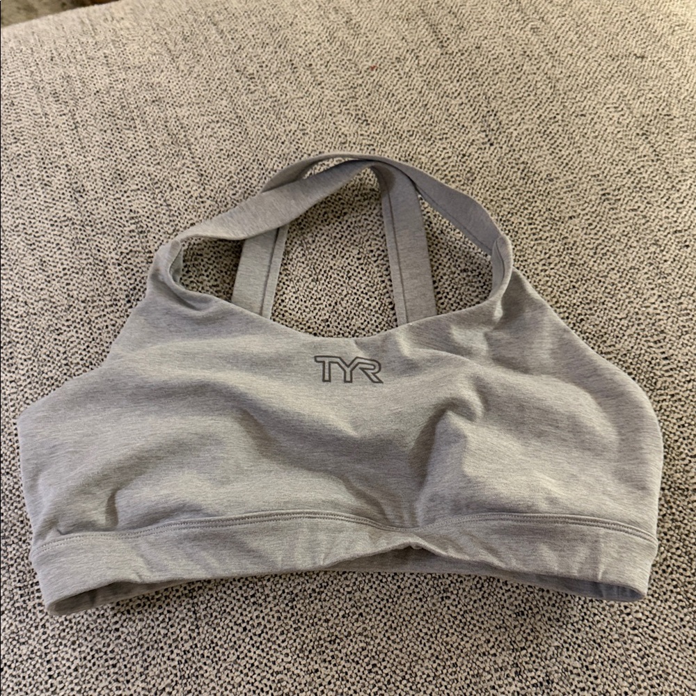 TYR Women's Light Gray Sports Bra
